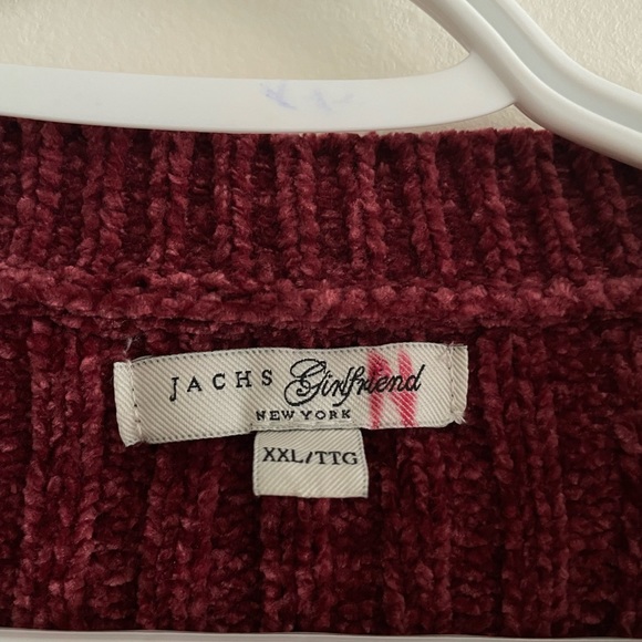 Jachs Girlfriend Cozy Berrytone Ribknit Sweater XXL - Picture 5 of 7